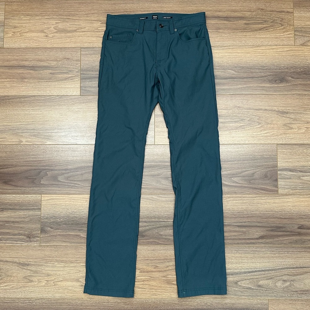 Prana Brion Pants in Green/Blue Size 36 X 32